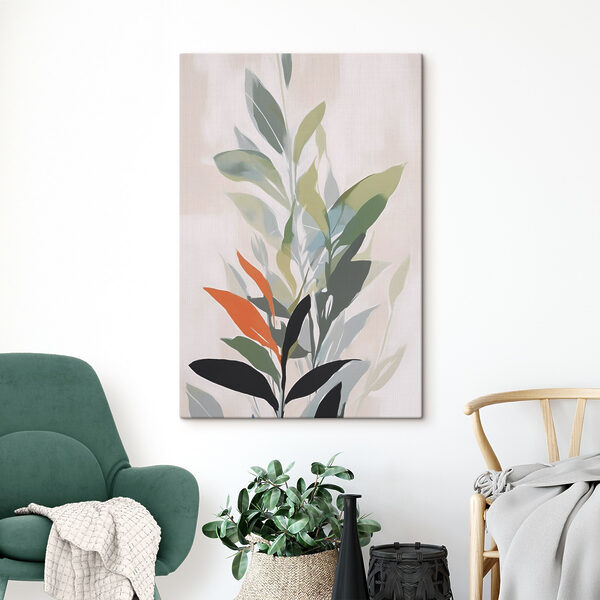 Vibrant foliage against a soft backdrop