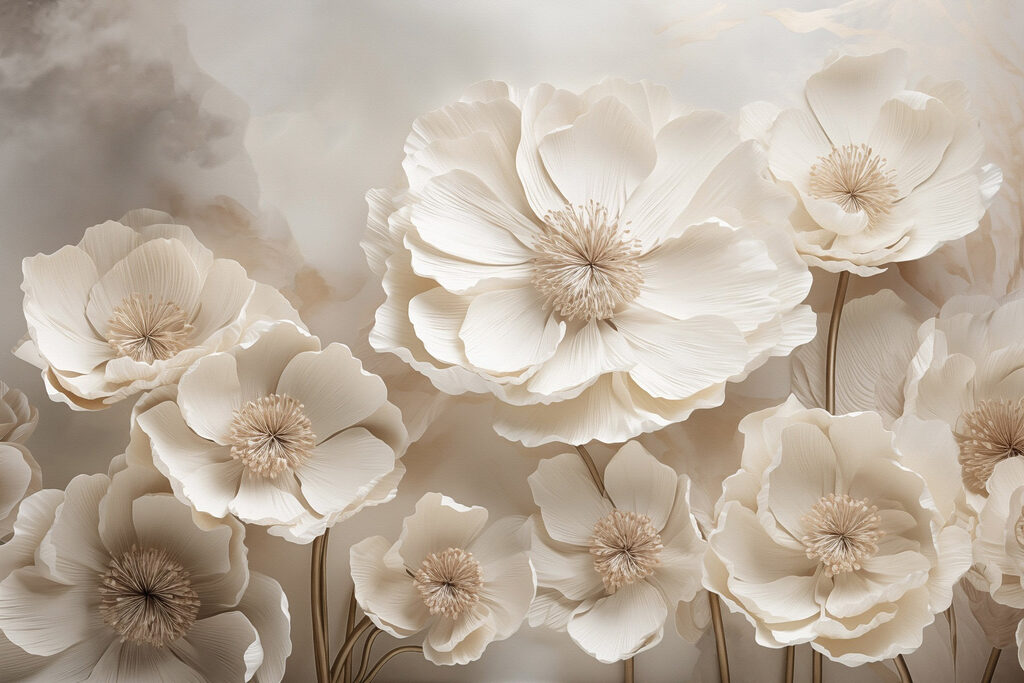 Group of white flowers