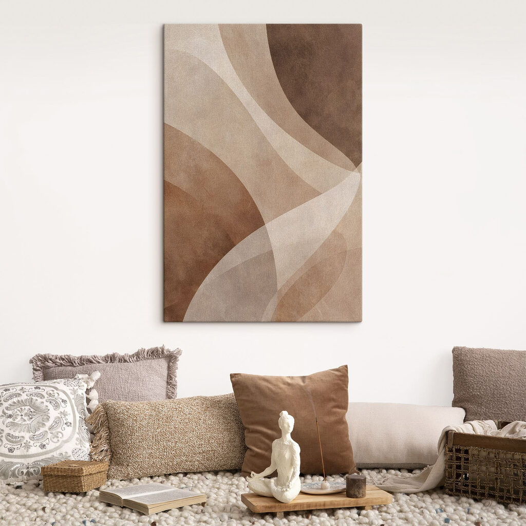 Soft curves in earthy tones Soft curves in earthy tones