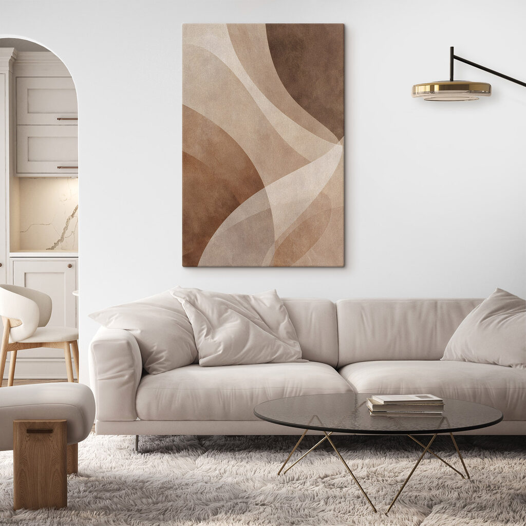 Soft curves in earthy tones Soft curves in earthy tones