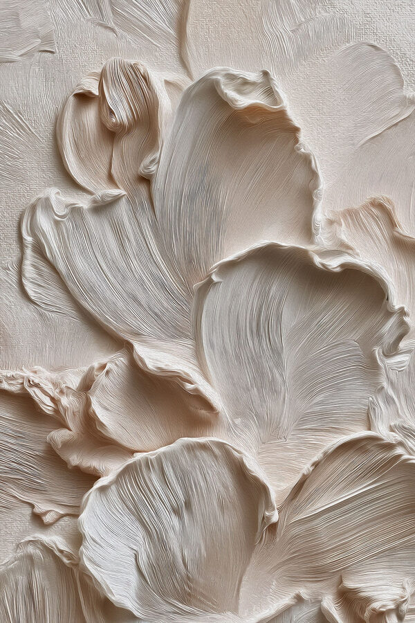 Delicate petals in soft, creamy tones
