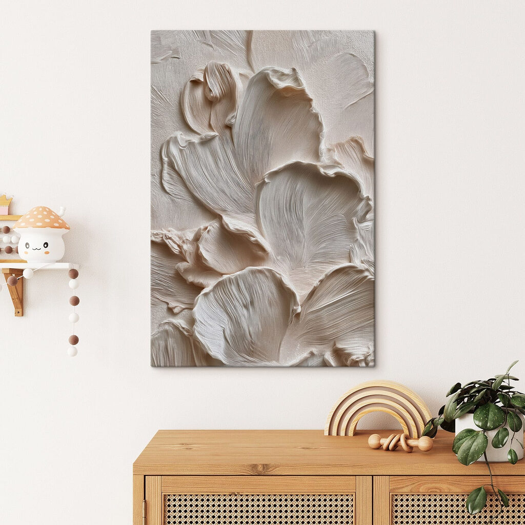Delicate petals in soft, creamy tones