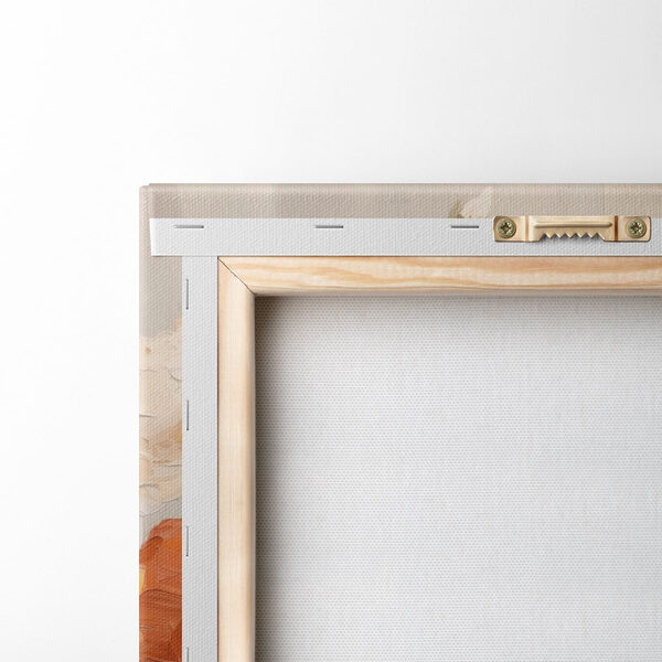 Painting of flowers on a white surface Painting of flowers on a white surface