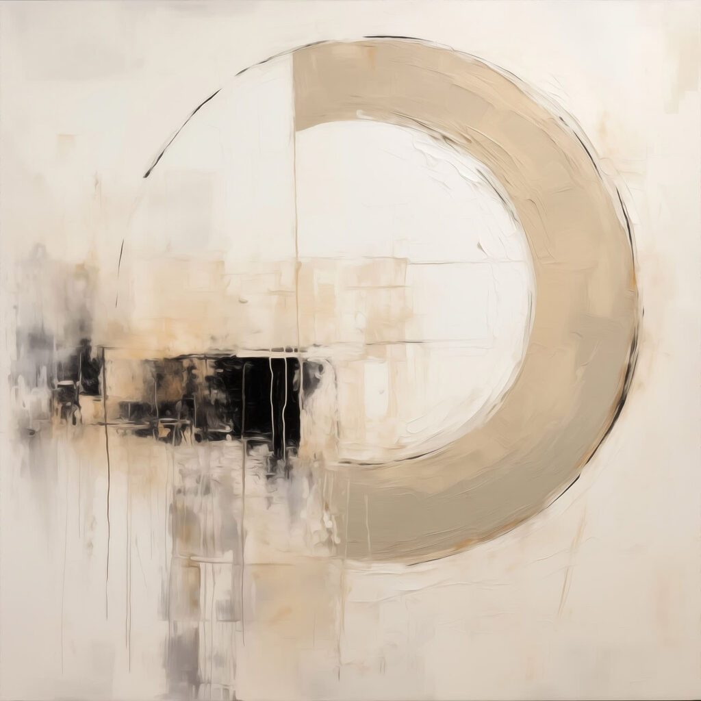 Painting of a circle Painting of a circle