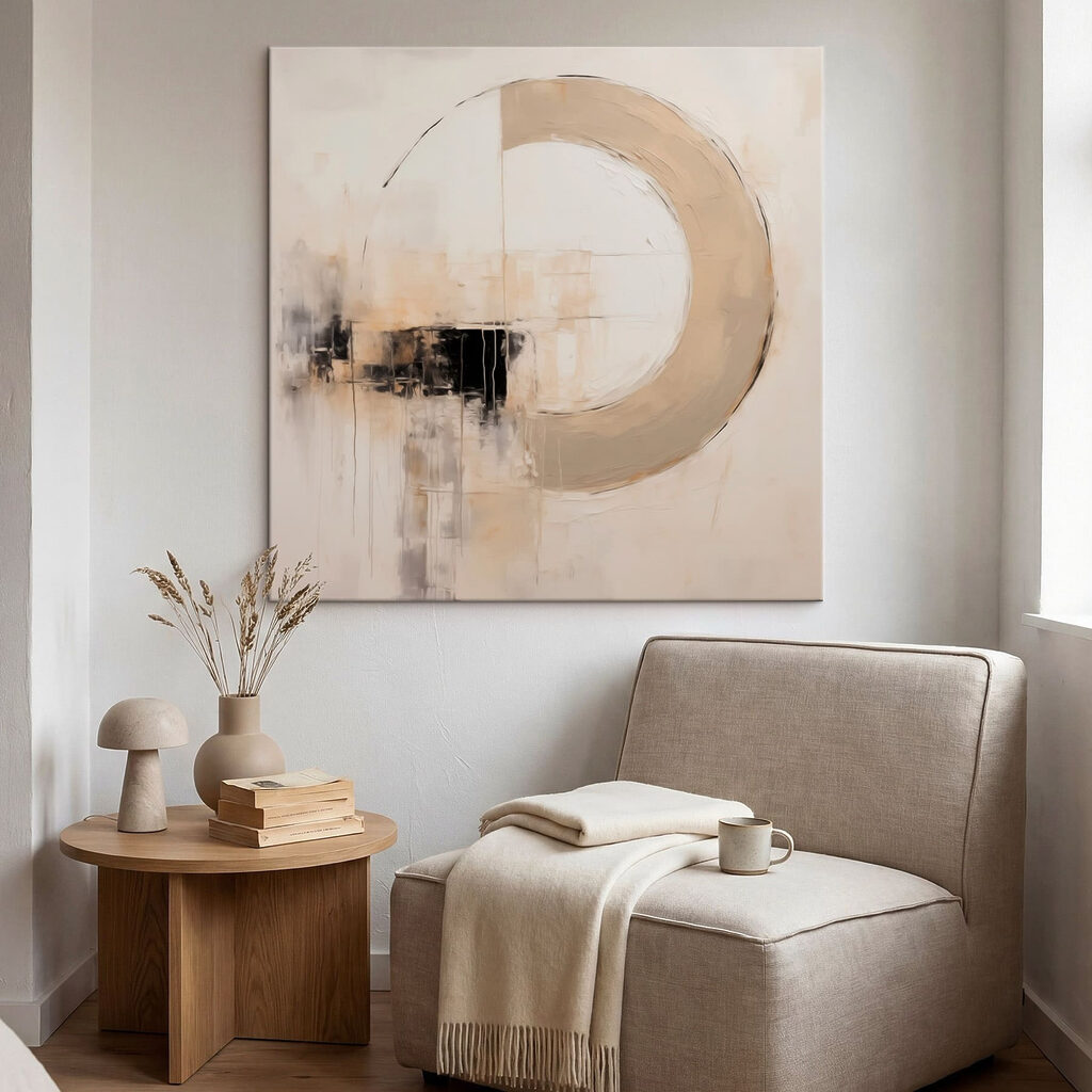 Painting of a circle Painting of a circle