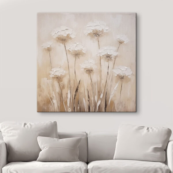 Quadri Quadri Dipinto di fiori su una parete (COD: s48155)