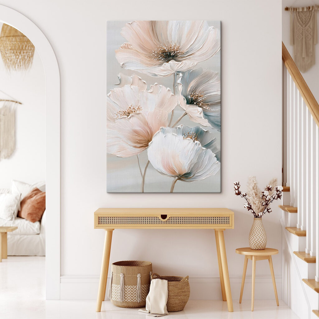 Delicate blooms in soft pastel hues