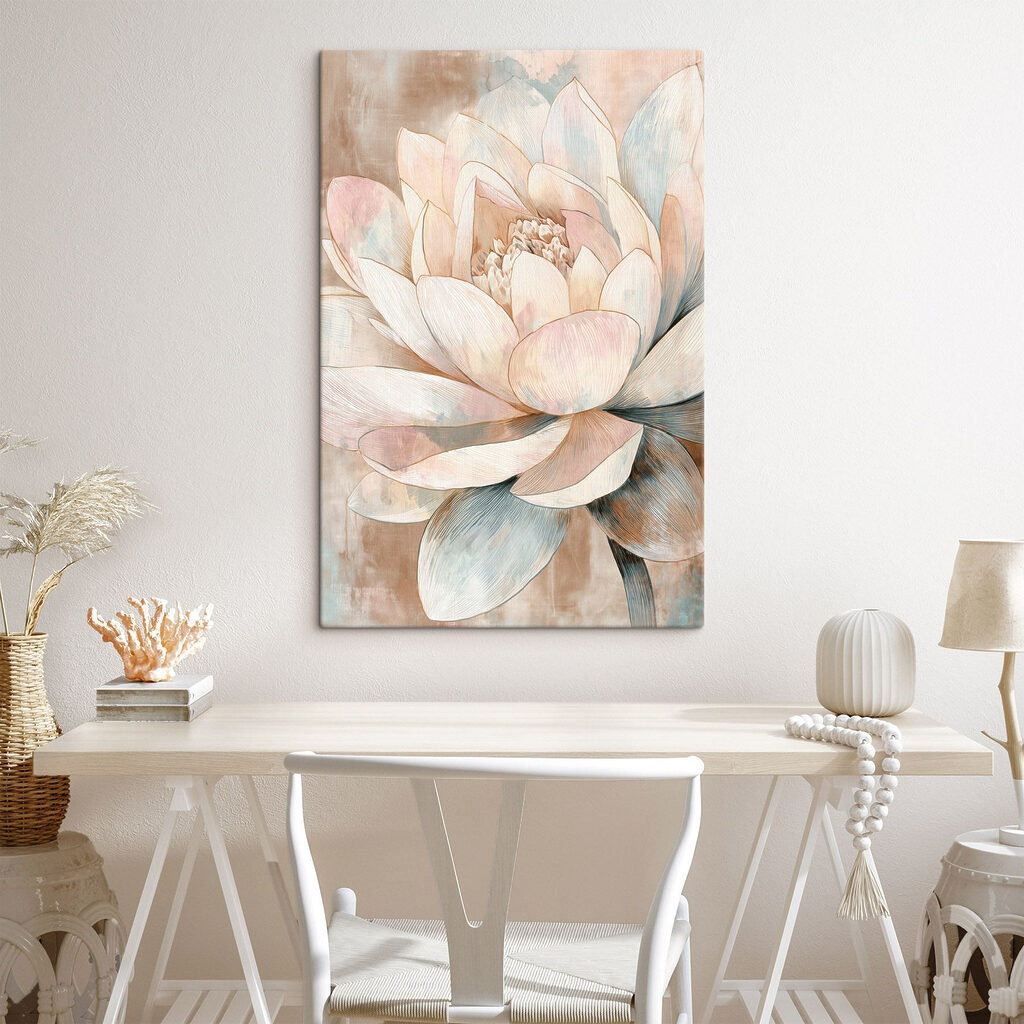 Elegant flower in soft pastel tones Elegant flower in soft pastel tones