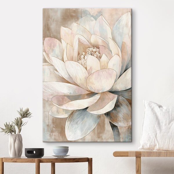 Elegant flower in soft pastel tones Elegant flower in soft pastel tones