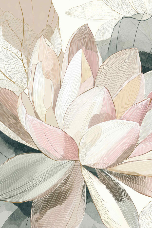 Delicate petals in soft hues