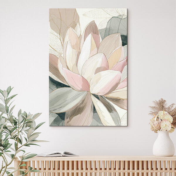Delicate petals in soft hues
