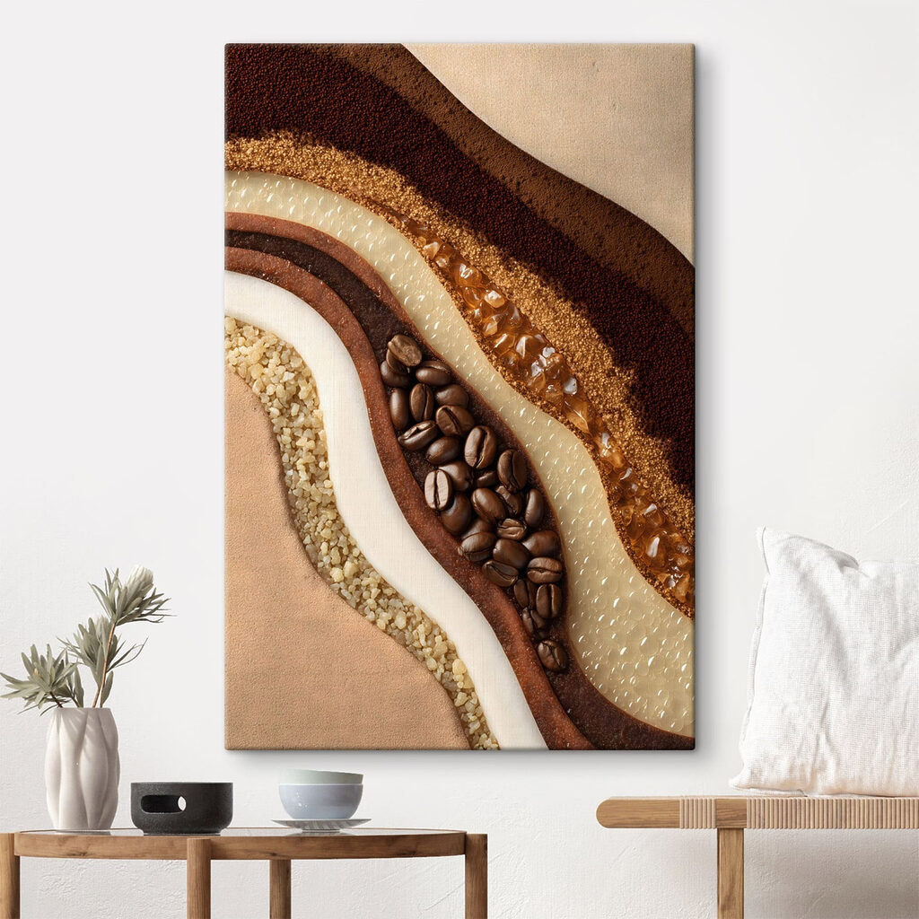 - Layers of rich coffee textures - Layers of rich coffee textures