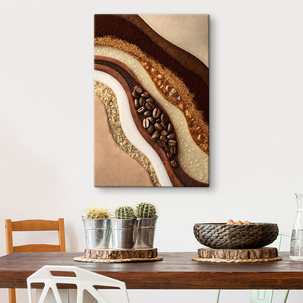 - Layers of rich coffee textures - Layers of rich coffee textures