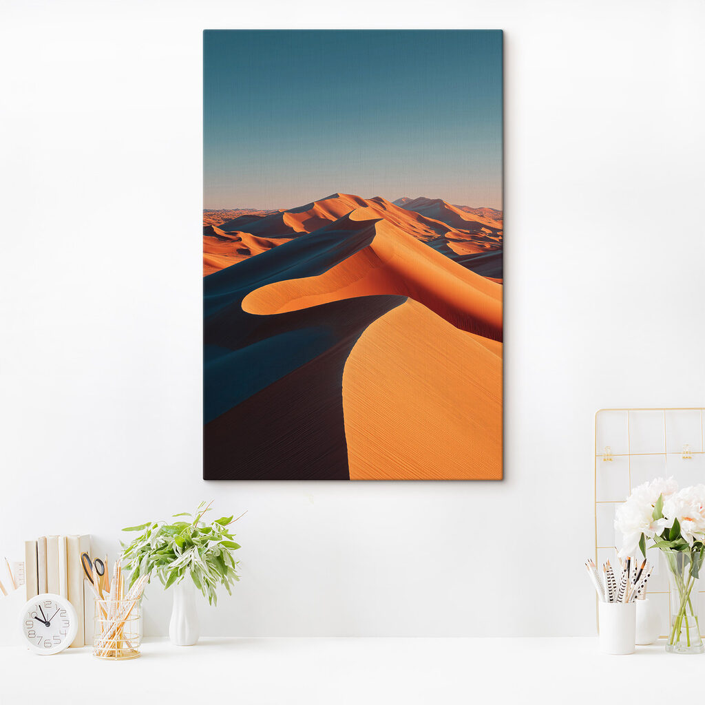 Sand dunes in the desert Sand dunes in the desert
