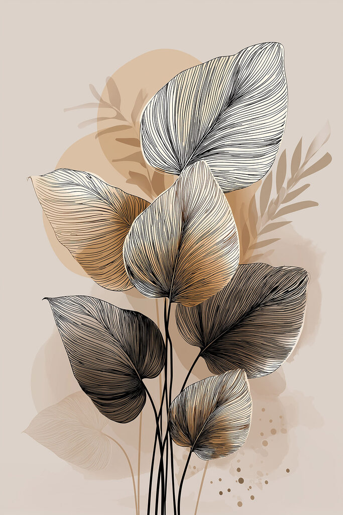 Plant with black and white leaves