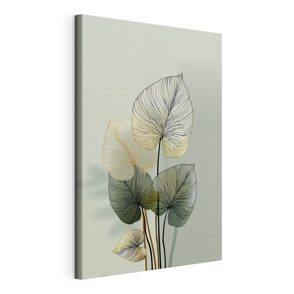 Ethereal leaves against a soft backdrop