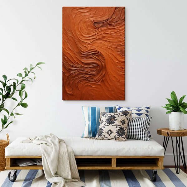 Flowing textures in warm tones