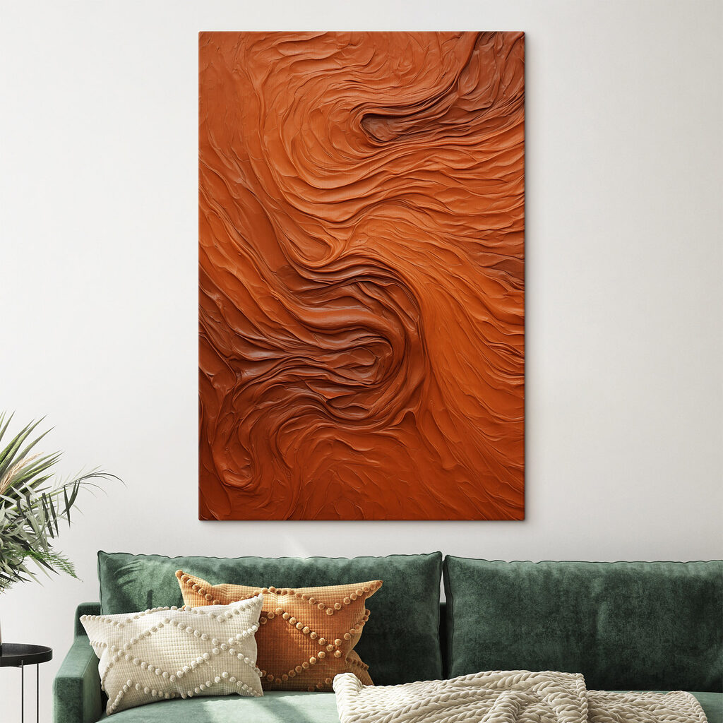 Flowing textures in warm tones