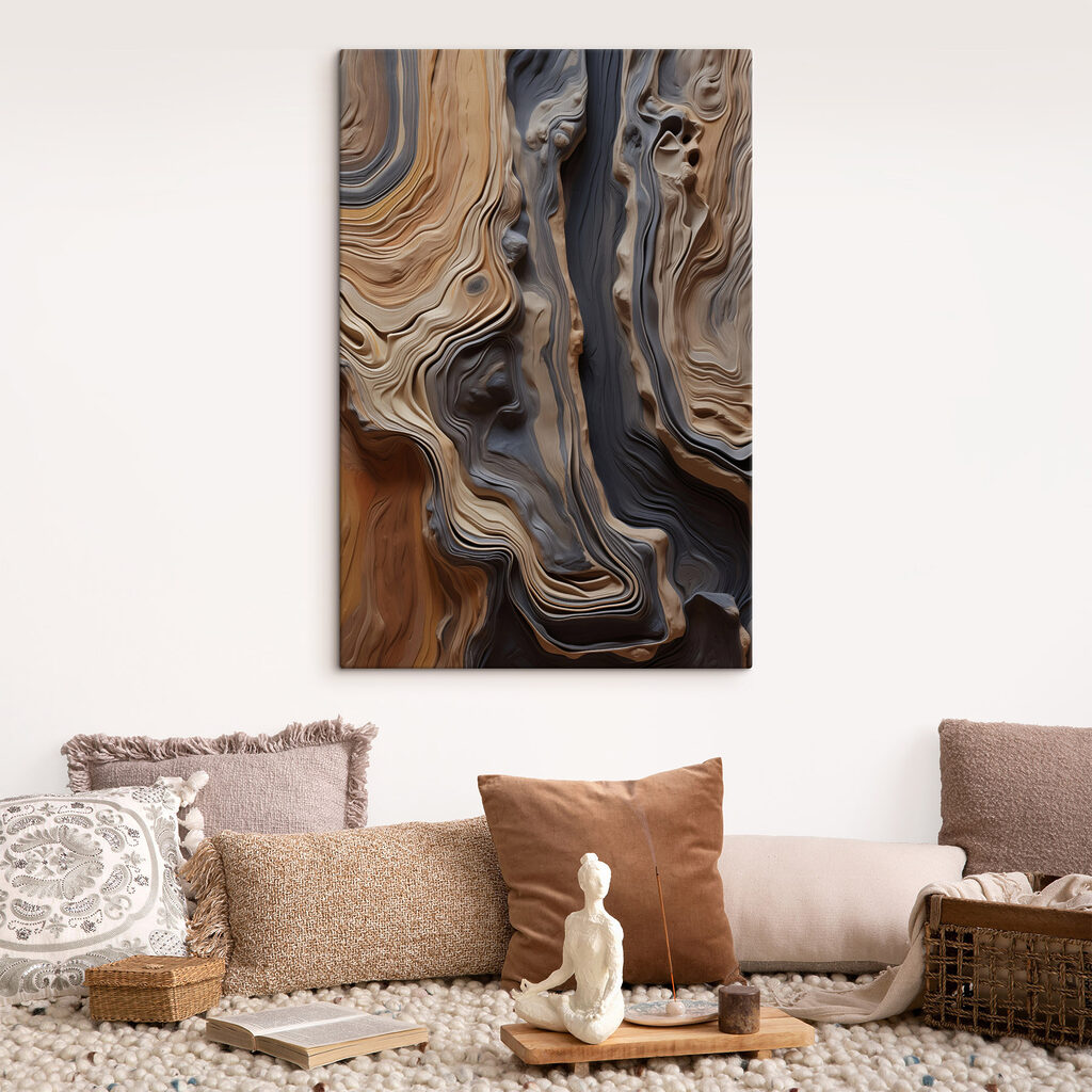 Flowing patterns of earthy tones Flowing patterns of earthy tones