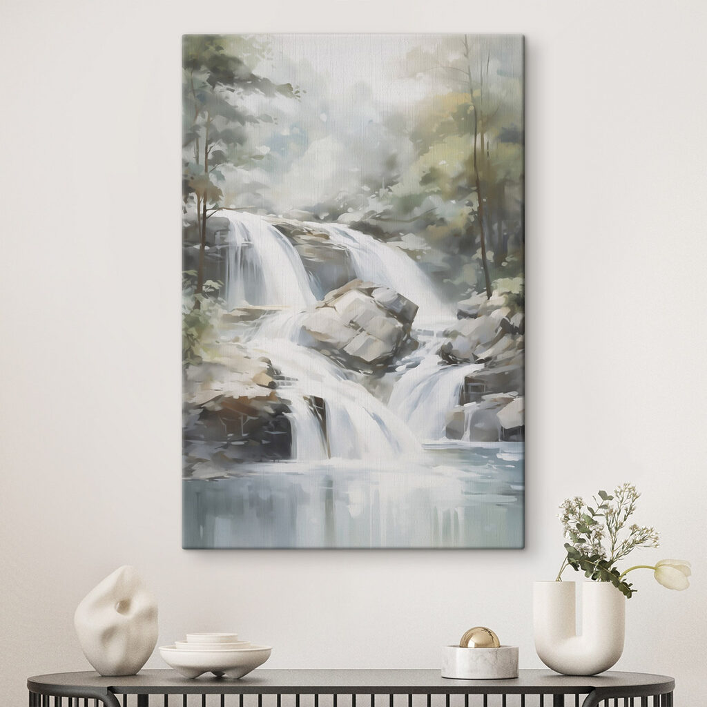 Waterfall in a forest Waterfall in a forest