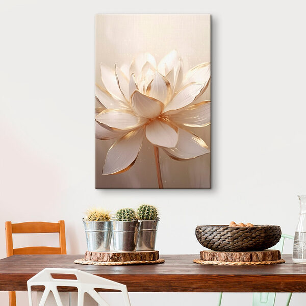 Elegant lotus in soft hues
