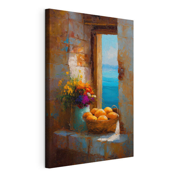 Quadri Un cesto di fiori e un vaso di pane (COD: s49542) Quadri Quadri Un cesto di fiori e un vaso di pane (COD: s49542)