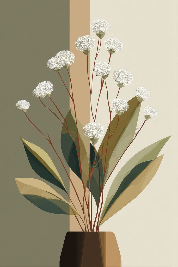 Fresh blooms in a stylish arrangement Fresh blooms in a stylish arrangement