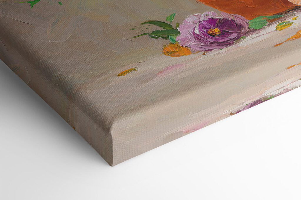 Painting of flowers in a vase
