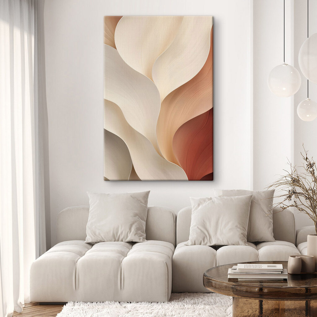 Mellow waves in soft hues