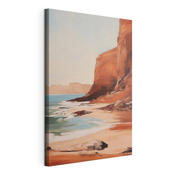 Quadri Dipinto raffigurante una spiaggia e delle scogliere (COD: s49476) Quadri Quadri Dipinto raffigurante una spiaggia e delle scogliere (COD: s49476)