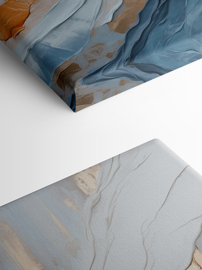 Creative abstract art in soft colors