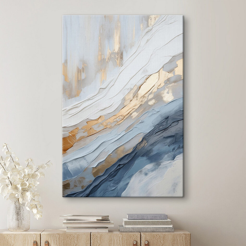 Creative abstract art in soft colors