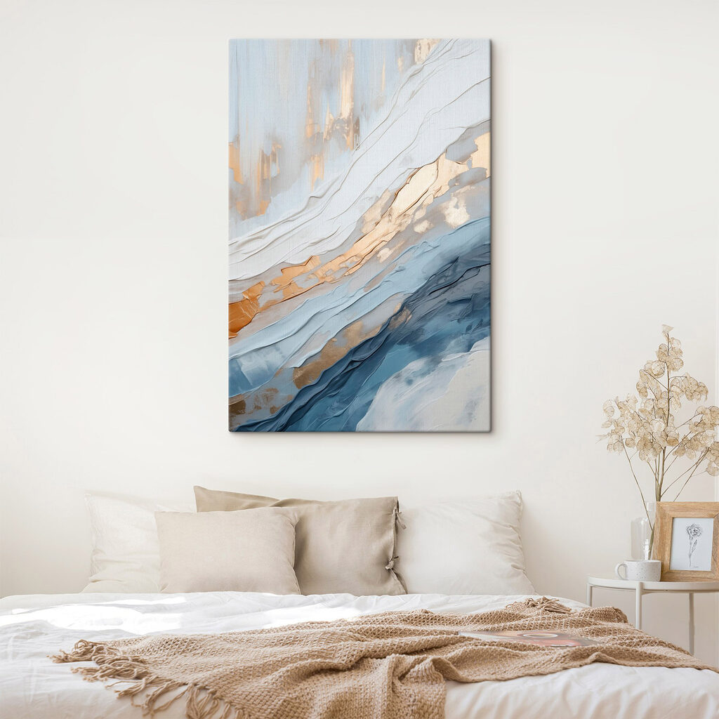 Creative abstract art in soft colors
