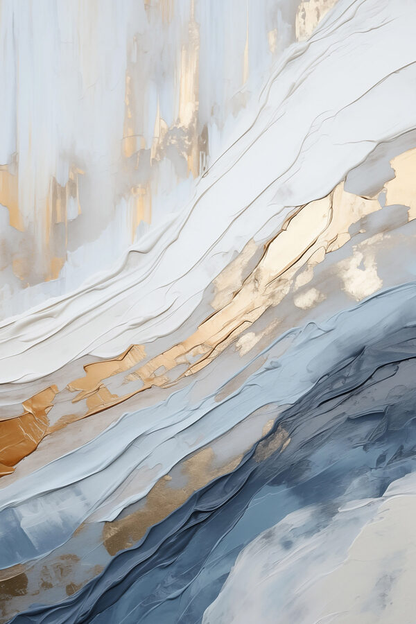 Creative abstract art in soft colors