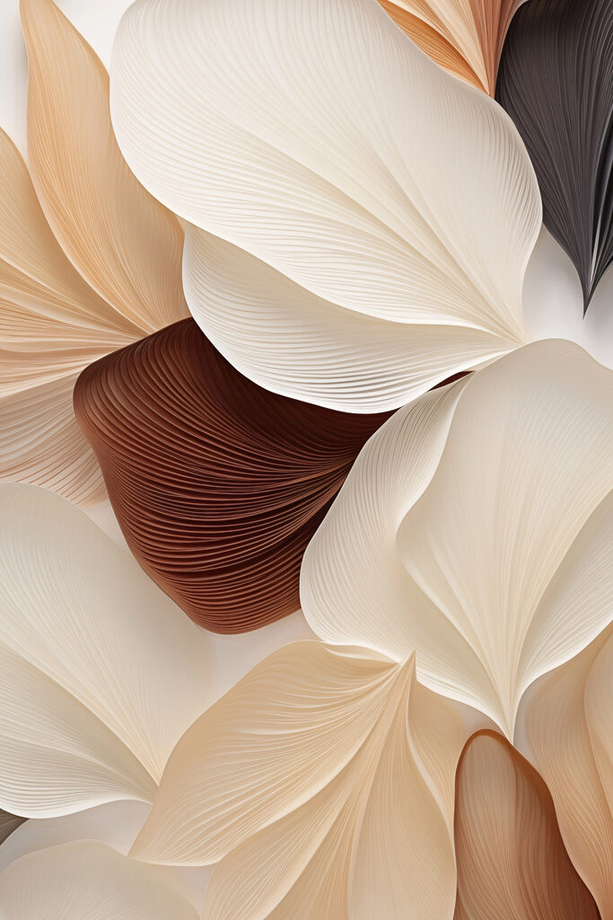 Soft, flowing shapes in gentle tones Soft, flowing shapes in gentle tones