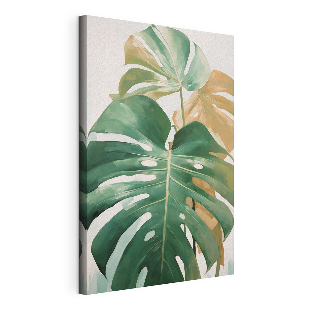 Green leaves with vibrant hues Green leaves with vibrant hues