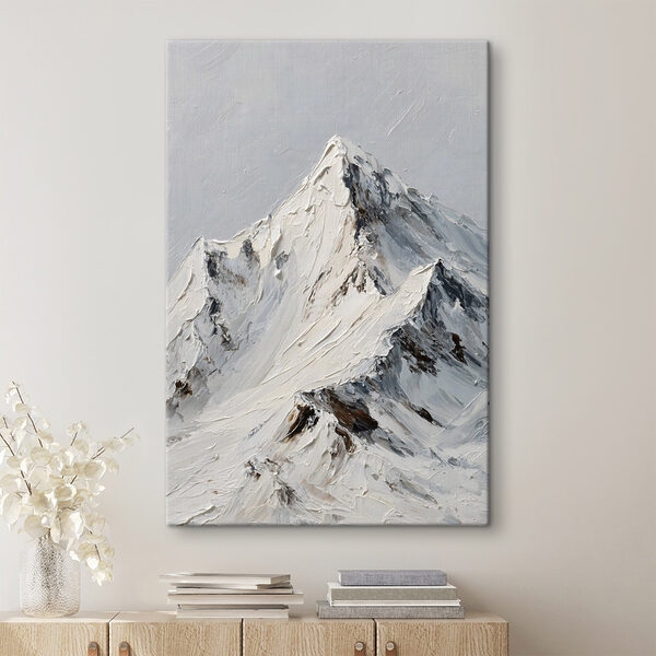 Quadri Quadri Montagna innevata con la cima ricoperta di neve (COD: s49461)