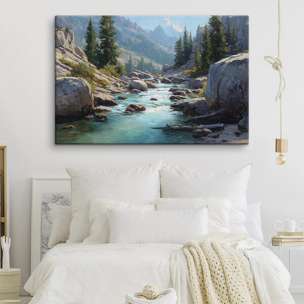 River running through a rocky mountain River running through a rocky mountain