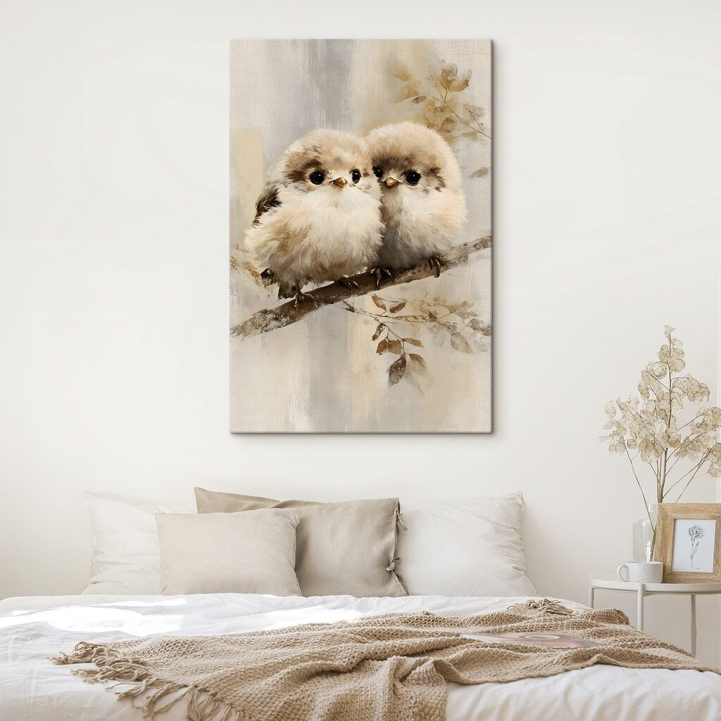 Two birds on a branch