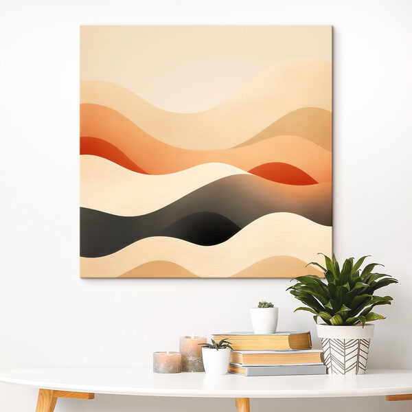 Soft waves of warm colors Soft waves of warm colors