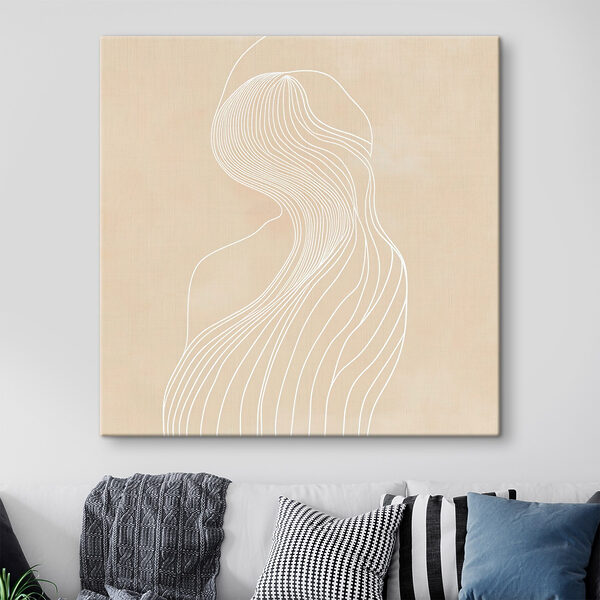 Quadri Disegno al tratto in bianco e nero di una donna (COD: s48875) Quadri Quadri Disegno al tratto in bianco e nero di una donna (COD: s48875)