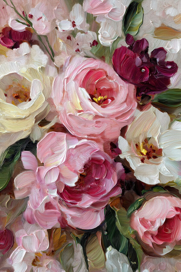 - Blossoming petals in soft hues - Blossoming petals in soft hues