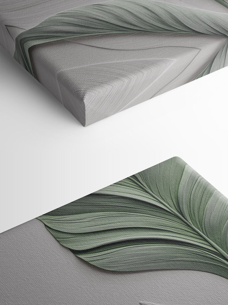 Soft leaves on a gentle background