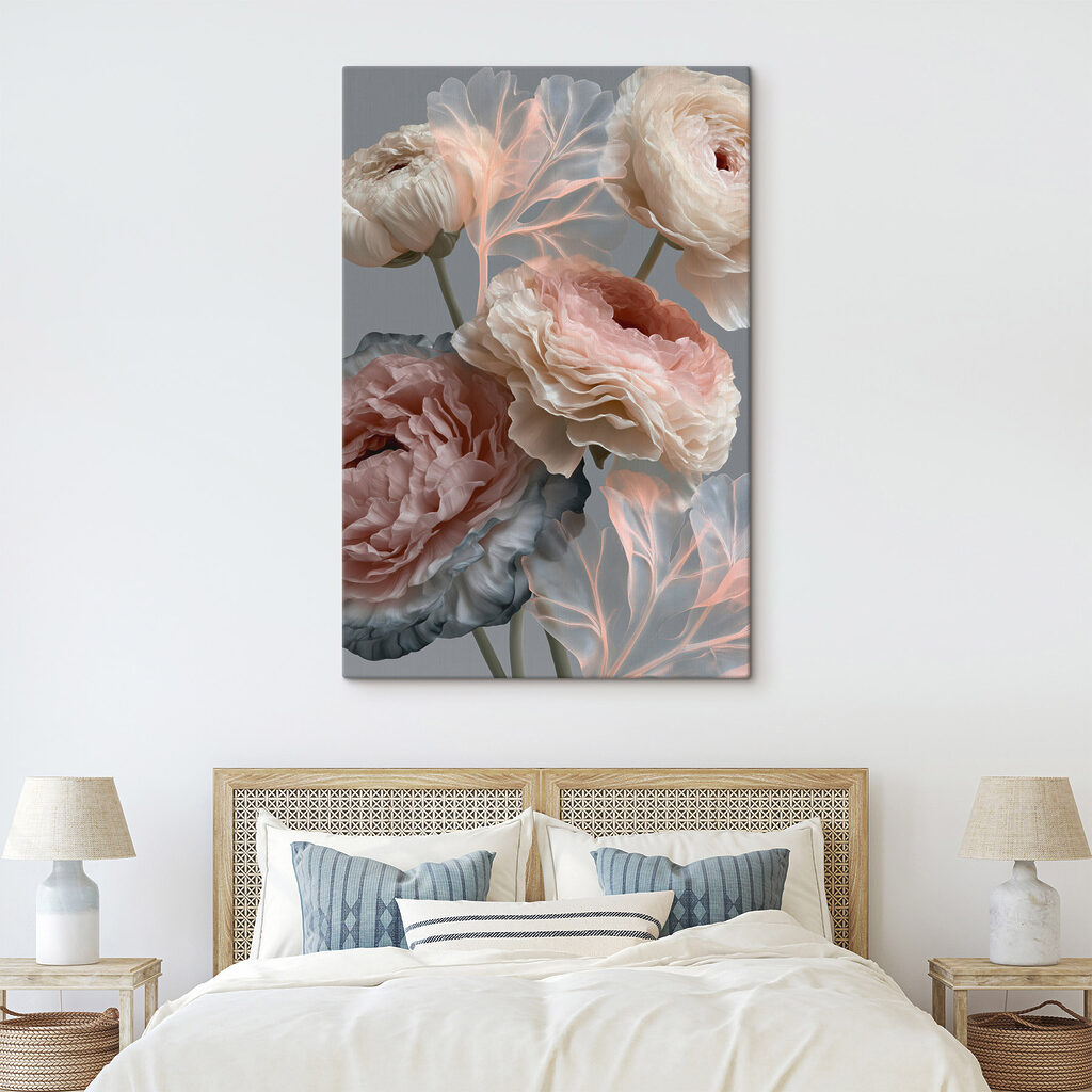 Delicate blooms in soft hues