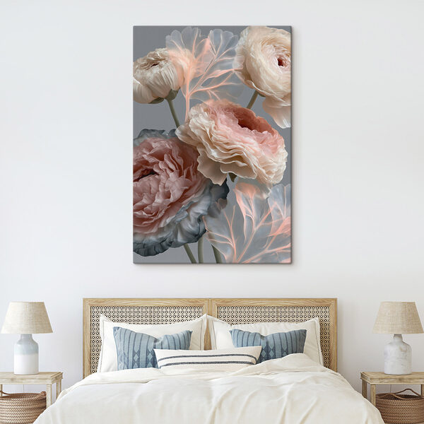 Delicate blooms in soft hues