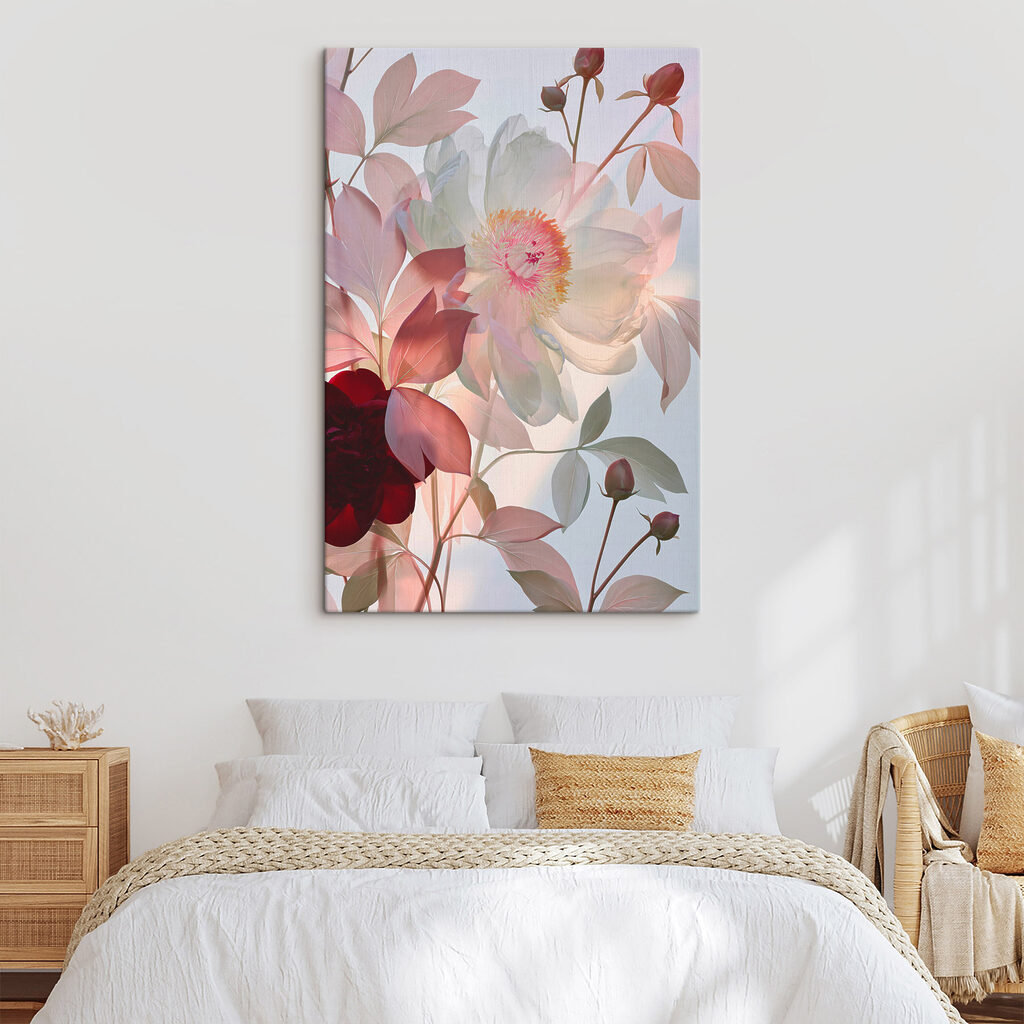 Delicate petals in soft hues