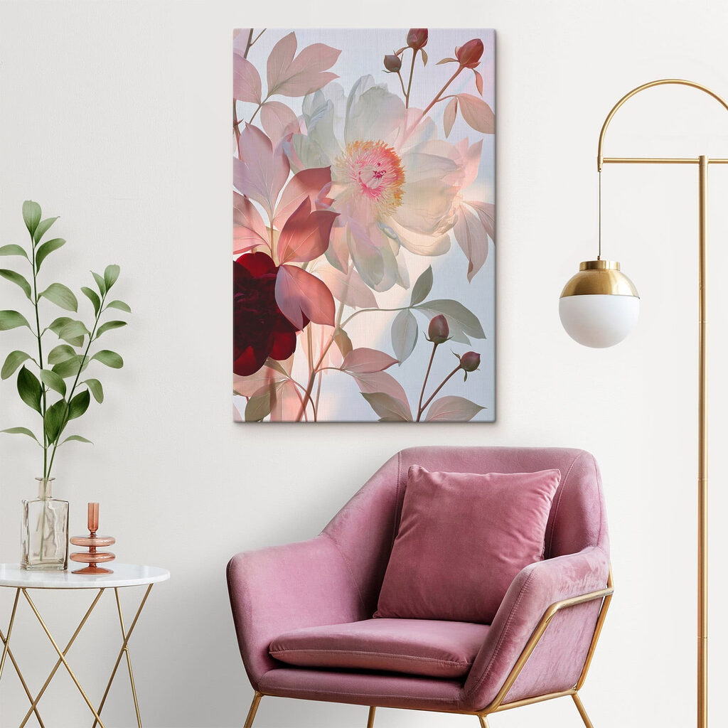 Delicate petals in soft hues
