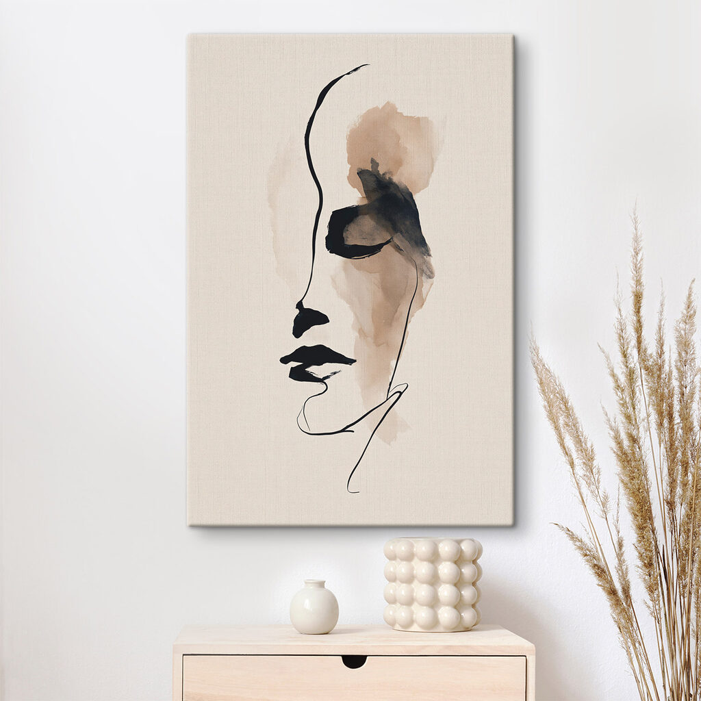 Drawing of a woman's face