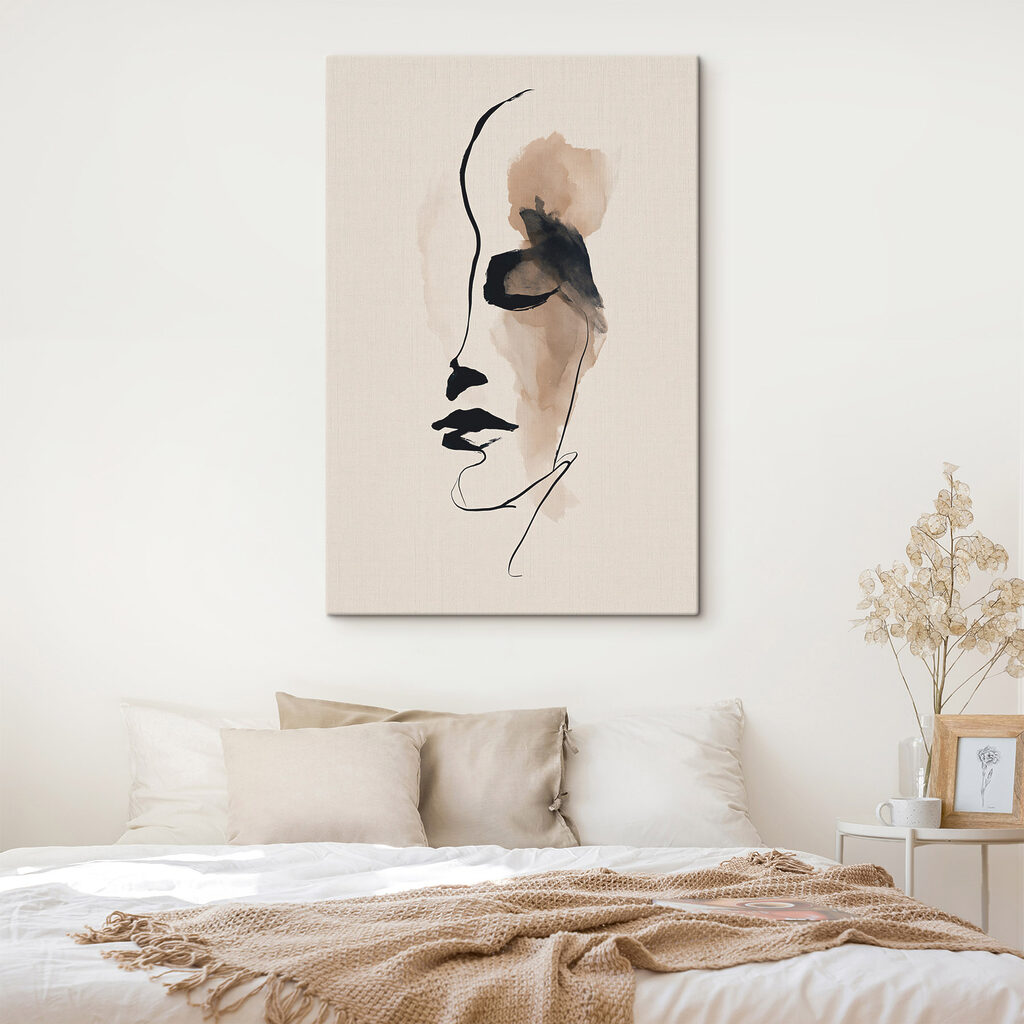 Drawing of a woman's face