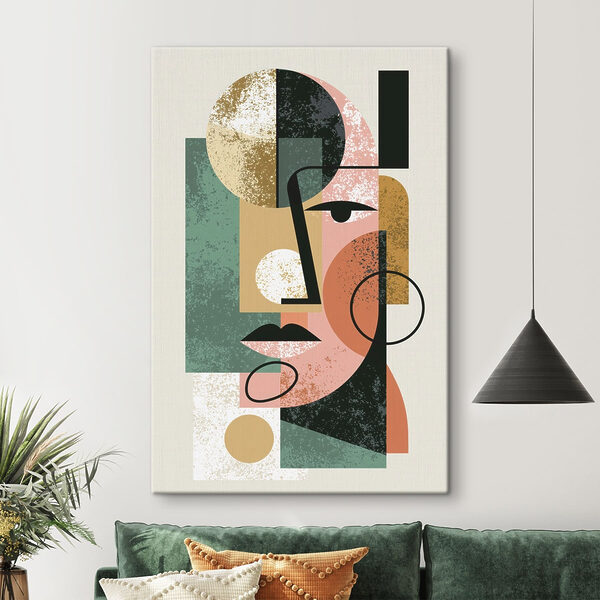 Quadri Opera d'arte raffigurante un volto